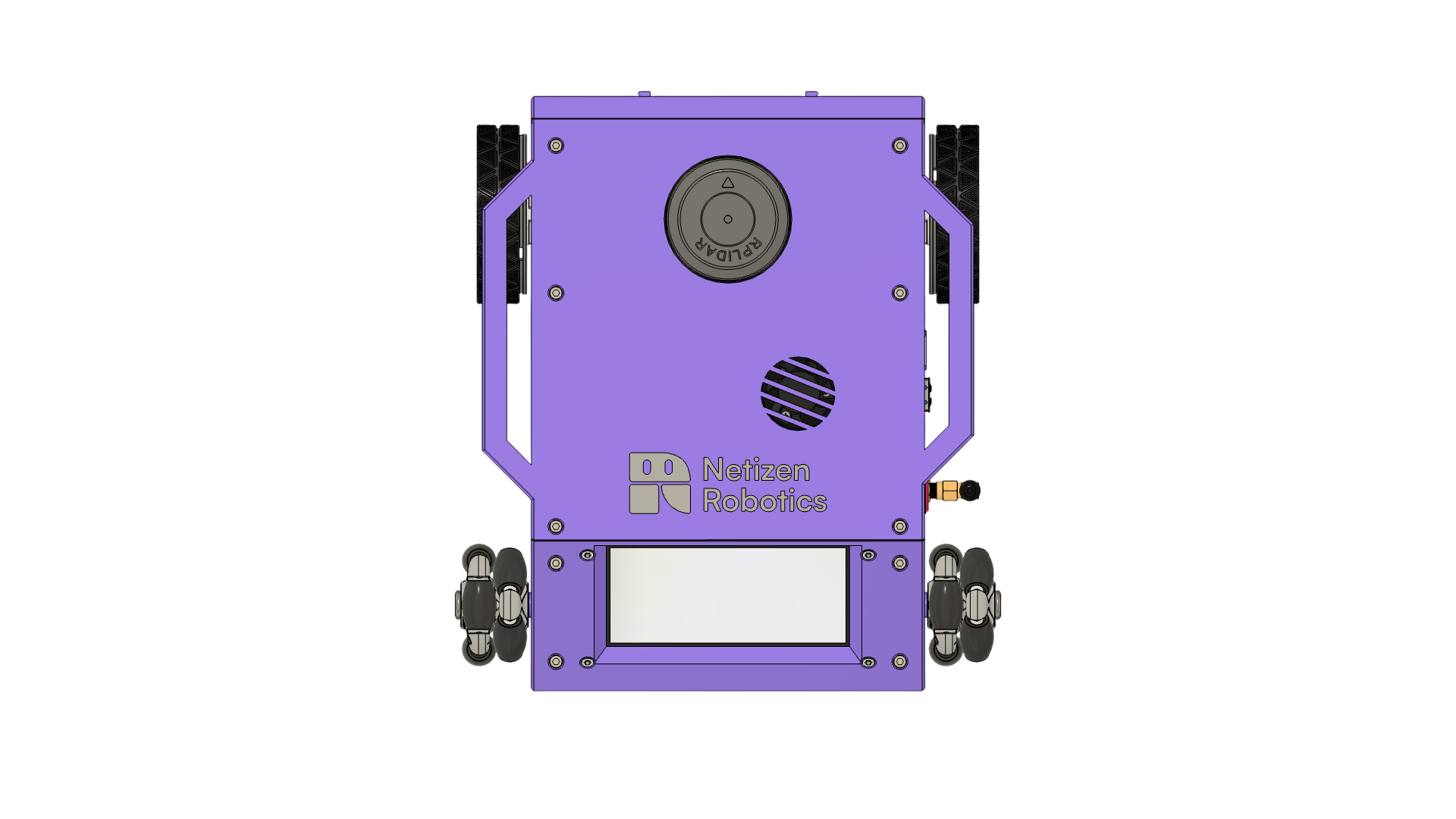 Top view of the Auron robot